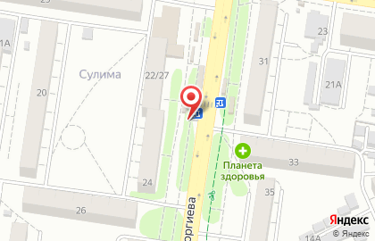 Киоск фастфудной продукции на улице Георгиева на карте