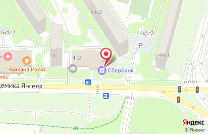 Банкомат СберБанк на улице Академика Янгеля, 4 к 2 на карте