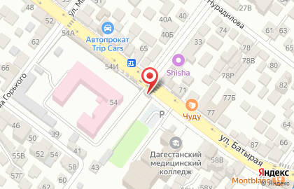 Продуктовый магазин в Махачкале на карте