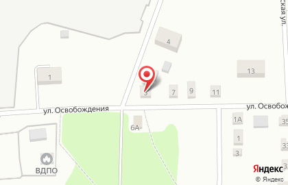 Всероссийское добровольное пожарное общество на улице Освобождения на карте