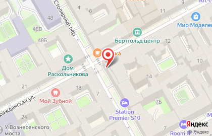 Супермаркет Дикси на метро Спасская на карте