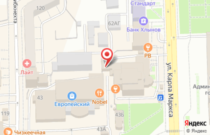 Салон Бельетаж на улице Карла Маркса на карте