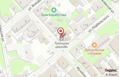 Свято Троицкая церковь на карте