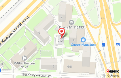 Автосалон 5 колесо в Москве на карте