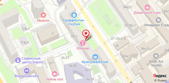 Студия красоты Эпикюр на карте