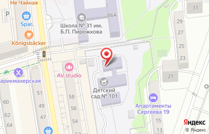 Центр развития ребенка-детский сад №101 в Ленинградском районе на карте