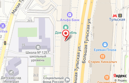 Магазин одежды Столичный гардероб в Даниловском районе на карте