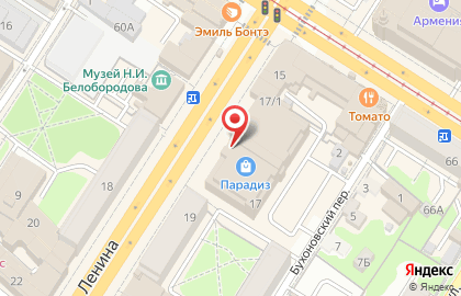 Банкомат СберБанк на проспекте Ленина, 17 на карте