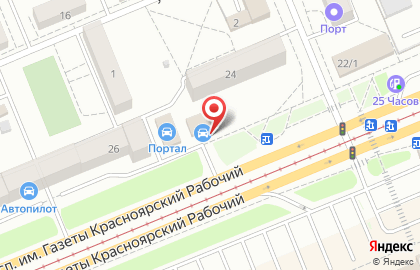 Станция технического обслуживания автомобилей Ойл-сервис на проспекте Газеты Красноярский Рабочий на карте