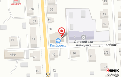 Супермаркет Пятёрочка, сеть супермаркетов на Советской улице на карте