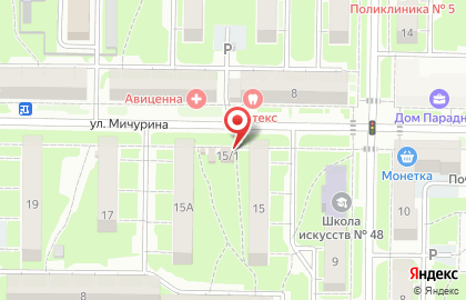 Магазин фруктов и овощей в Куйбышевском районе на карте