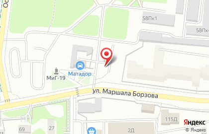 Автостоянка в Калининграде на карте