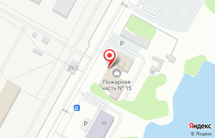 Пожарно-спасательная часть №15 на Загородной улице на карте
