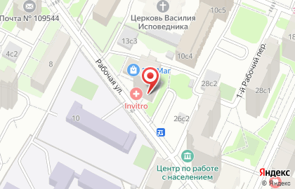 Продуктовый магазин Белорусские продукты в Таганском районе на карте