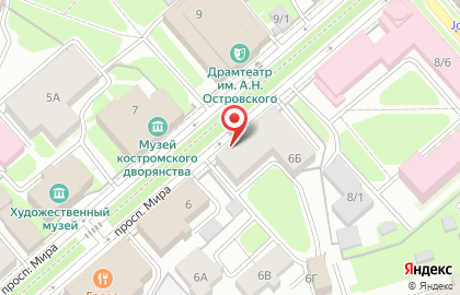 Банкомат Сбербанк России на проспекте Мира, 6б на карте