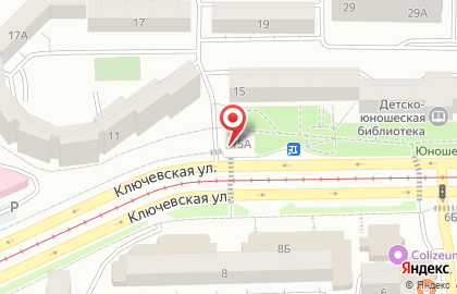 Супермаркет 9v22 в Октябрьском районе на карте