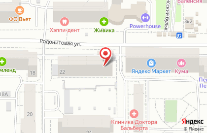 Сеть офисов ТОП-окна на Родонитовой улице на карте