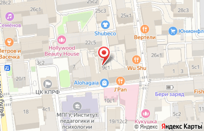 Коворкинг Точка силы в Малом Сухаревском переулке на карте