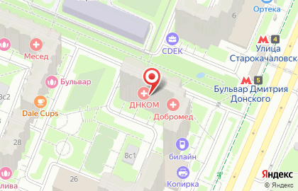 Туристическое агентство TUI на бульваре Дмитрия Донского на карте