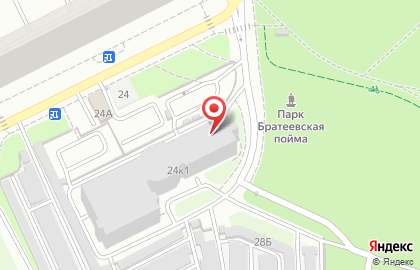 Шиномонтажная мастерская на Братеевской улице на карте