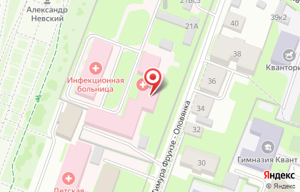 Больница Инфекционная больница в Великом Новгороде на карте