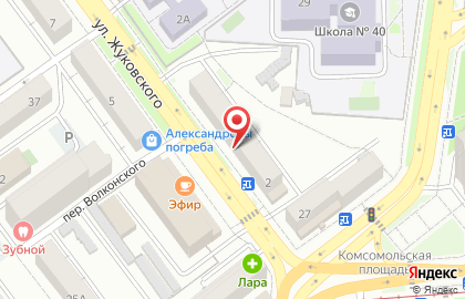 Фенстер в Железнодорожном районе на карте