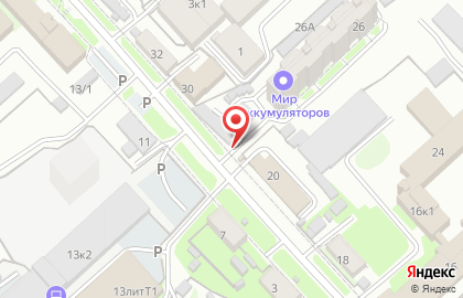 Шиномонтажная мастерская в Центральном районе на карте