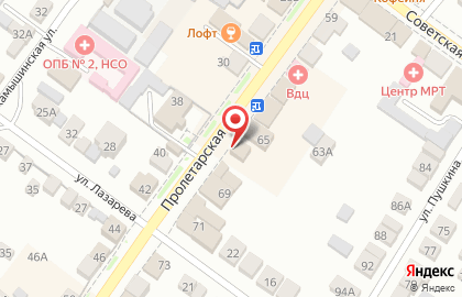 Парикмахерская Имидж на Пролетарской улице на карте