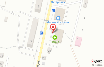 Супермаркет Магнит на Центральной улице на карте