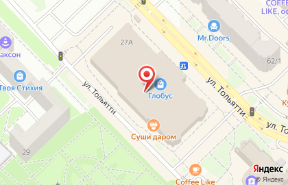 Банзай на улице Тольятти на карте