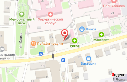 Супермаркет Магнит в Рязани на карте