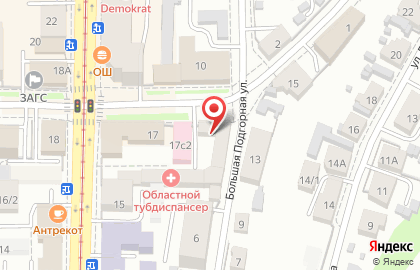 Медицинский центр Томский фтизиопульмонологический медицинский центр на улице Розы Люксембург на карте