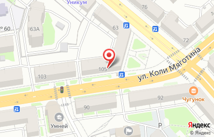 Мясной магазин в Кургане на карте
