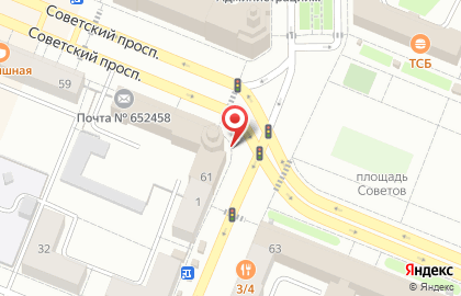 Почта России в Кемерово на карте