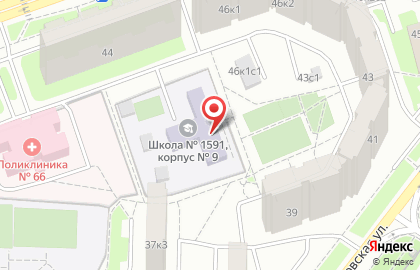 Школа №1591 с дошкольным отделением на Новокосинской улице, 44а на карте