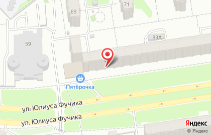 Раскладушки24.рф на улице Юлиуса Фучика на карте
