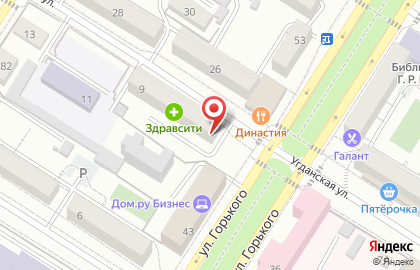 Зоомагазин Зверополис в Центральном районе на карте