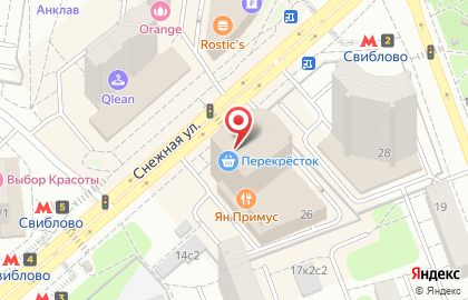 Киберспортивная арена Colizeum на Снежной улице на карте