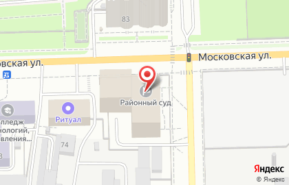 Октябрьский районный суд г. Кирова на Московской улице на карте