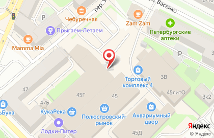 Магазин очков и головных уборов на карте
