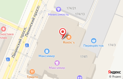 Кафе-мороженое Баскин Роббинс на Ленинском проспекте на карте