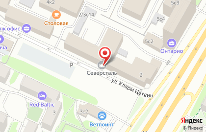 Северсталь ОАО Представительство на карте