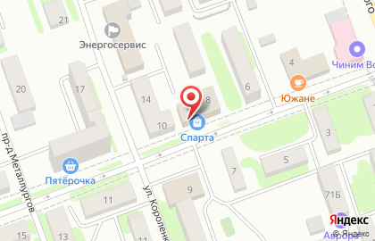 Магазин Спарта на улице Суворова на карте