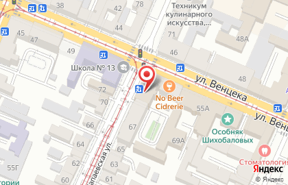 Вяз на карте