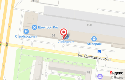 Торговый дом Лабиринт в Автозаводском районе на карте