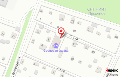 Гостевой дом Сосновая сказка в Выборгском районе на карте