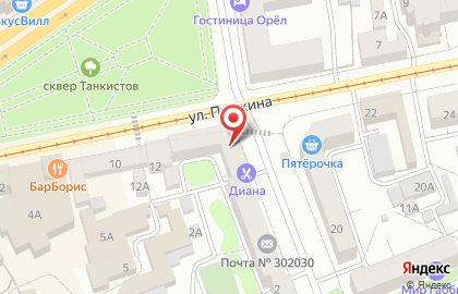 Магазин на Пушкина на улице Пушкина на карте