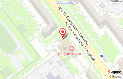 Магазин отделочных материалов ТАИС на улице Генерала Тюленева на карте