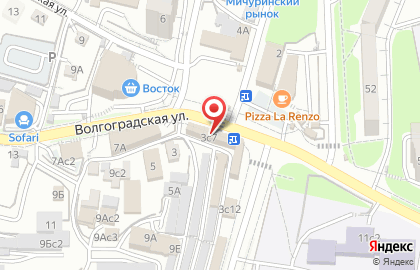 Микрокредитная компания Бережные займы в Первореченском районе на карте