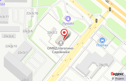 Отдел МВД России по району Нагатино-Садовники г. Москвы на карте